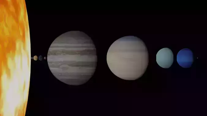 Solar System Asset Library Blender 3D model