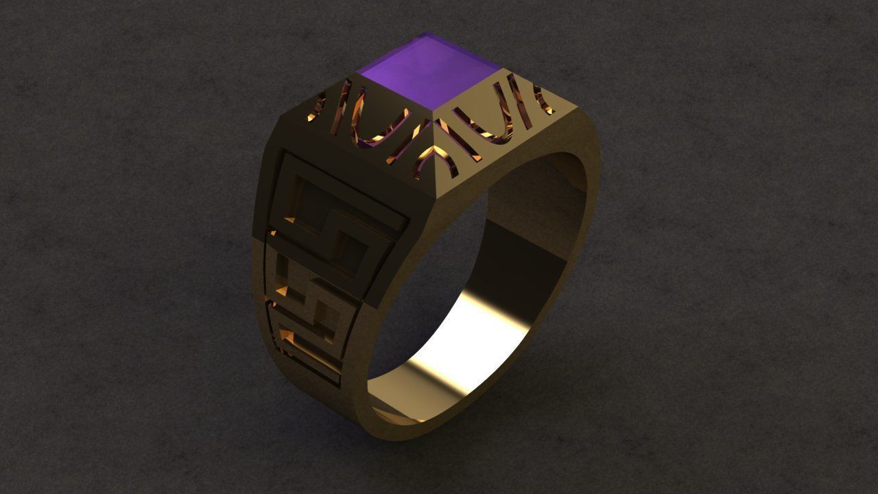 Man Ring 3D print model_8