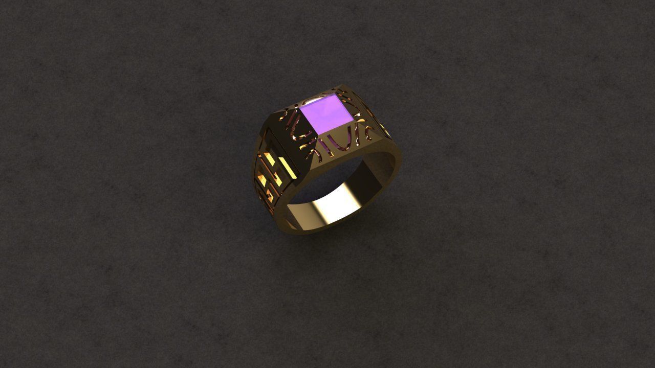 Man Ring 3D print model_7