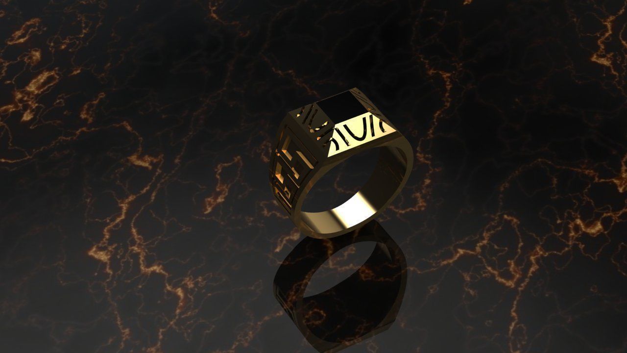 Man Ring 3D print model_6