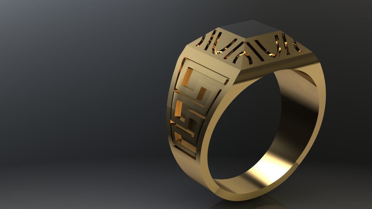 Man Ring 3D print model_5