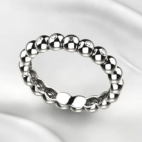 Spheres Fashion Gold Ring 3D print model
