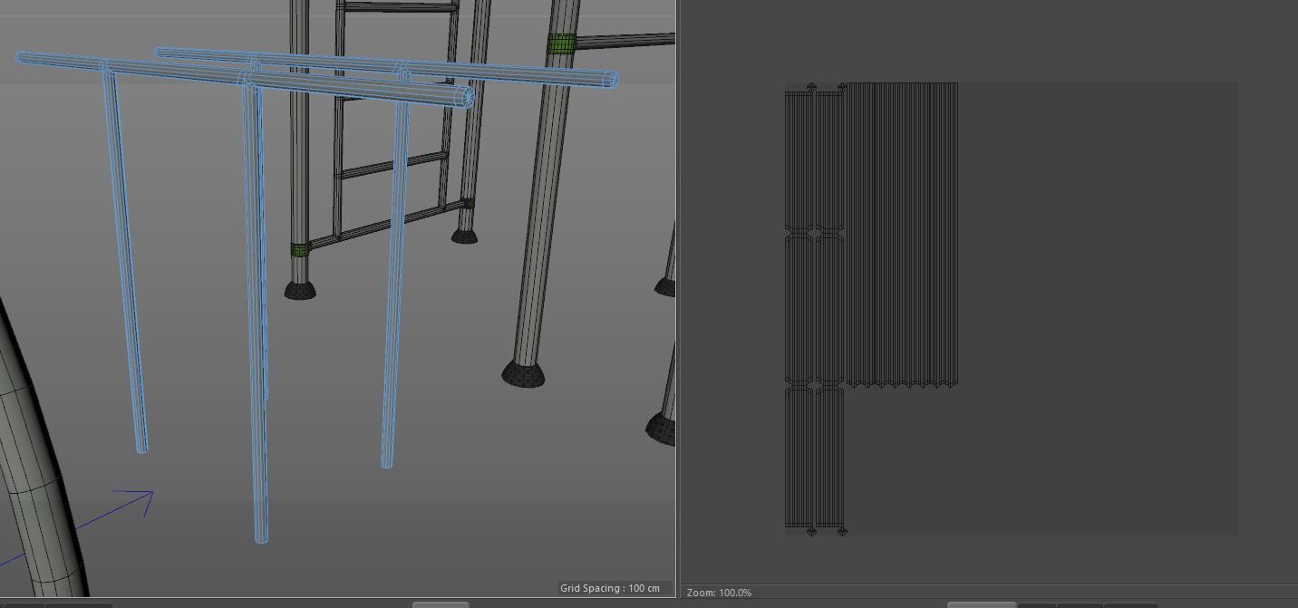 Gym Equipment Outdoor Low-poly 3D model_25