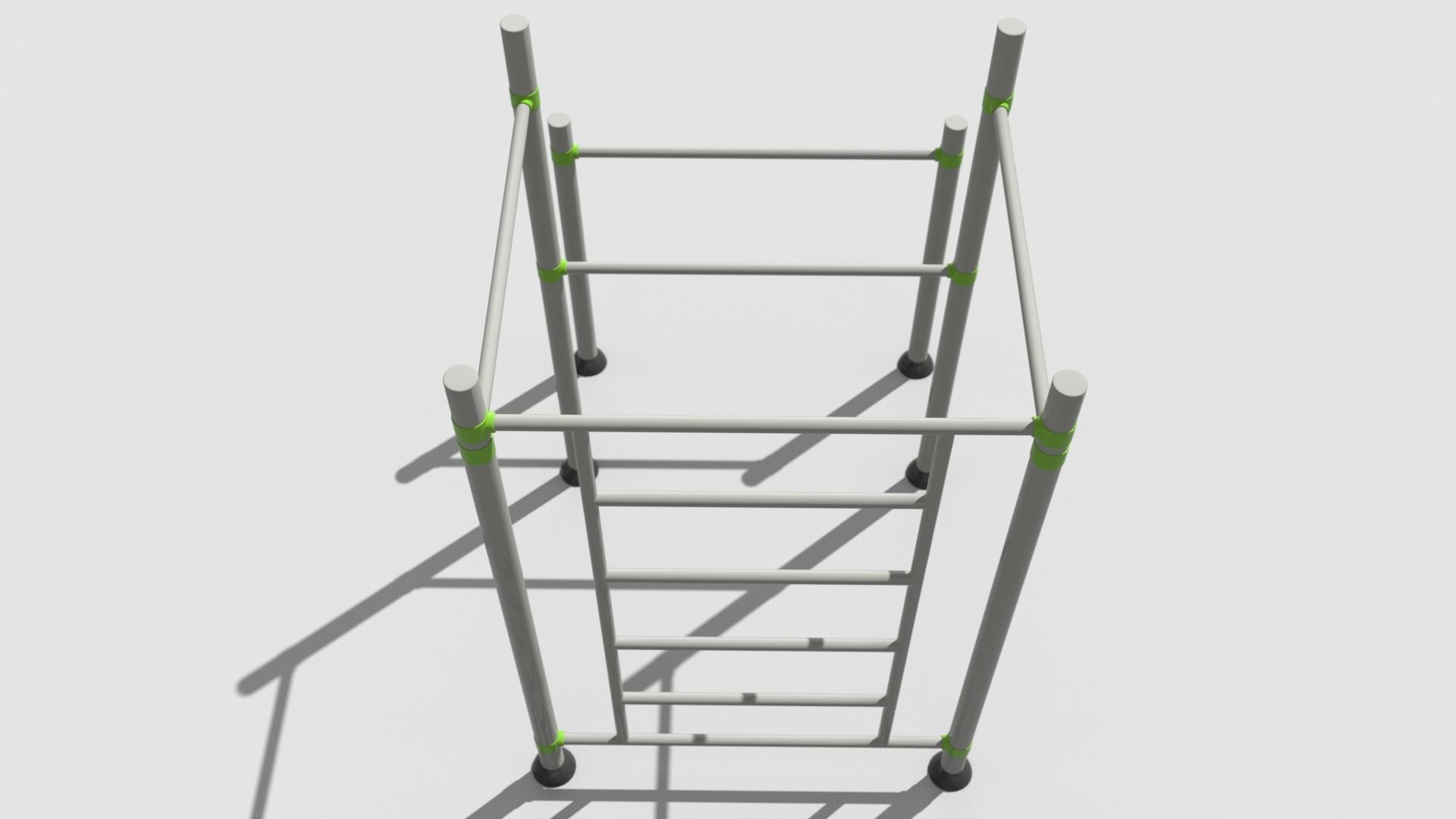 Gym Equipment Outdoor Low-poly 3D model_8