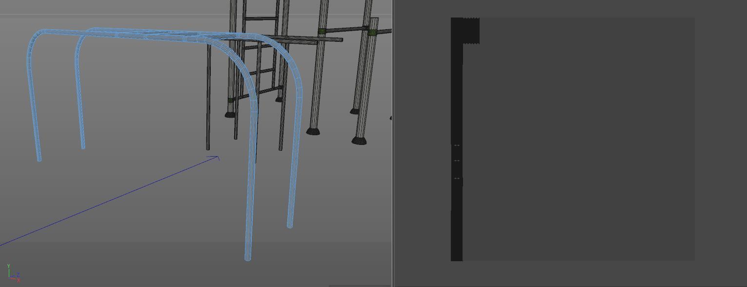Gym Equipment Outdoor Low-poly 3D model_24
