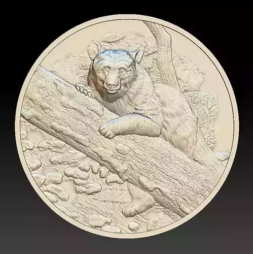 Bear in the forest Coin -relief -2020