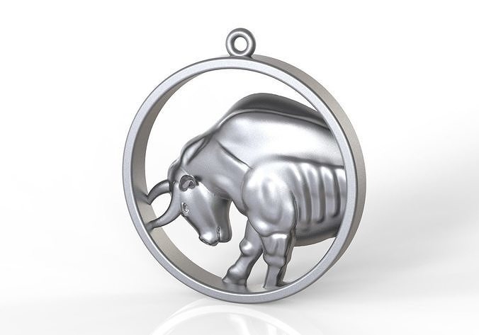Taurus in round 3D print model