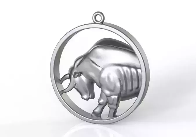 Taurus in round 3D print model