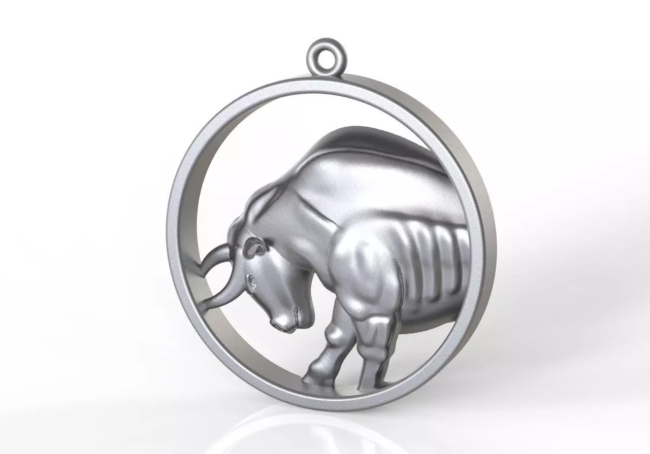 Taurus in round 3D print model_0