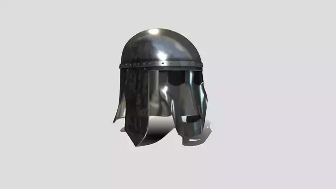 Medieval Anglo Saxon Helm Low-poly 3D model