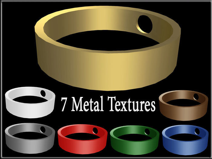 Ring with Hole Low-poly 3D model_1