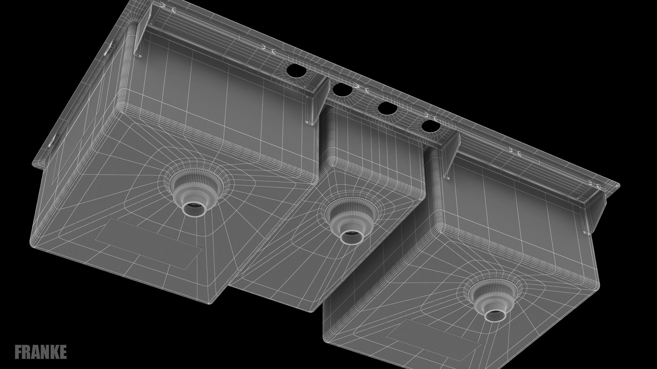 Sink FRANKE  HFT4322-1 3D model_10