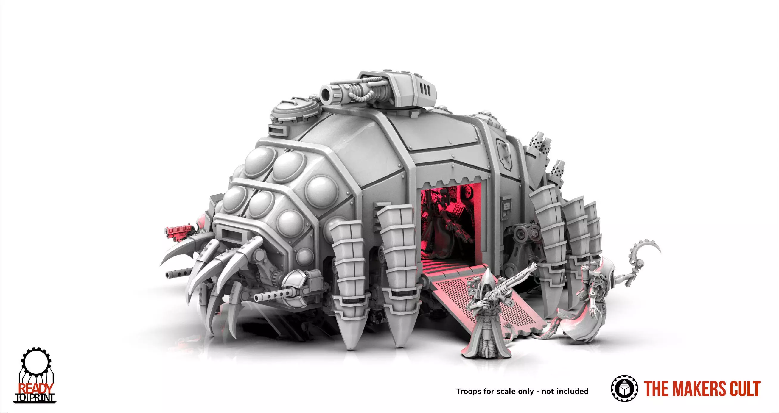 Dark Techno Isopodius Transport and Tank 3D print model_0