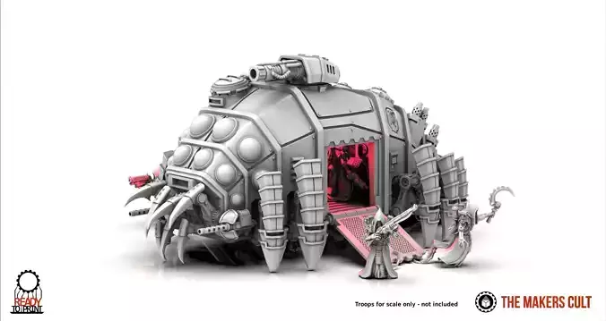 Dark Techno Isopodius Transport and Tank 3D print model