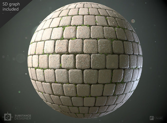 Cobblestones -  Substance Designer Graph and Textures included Texture