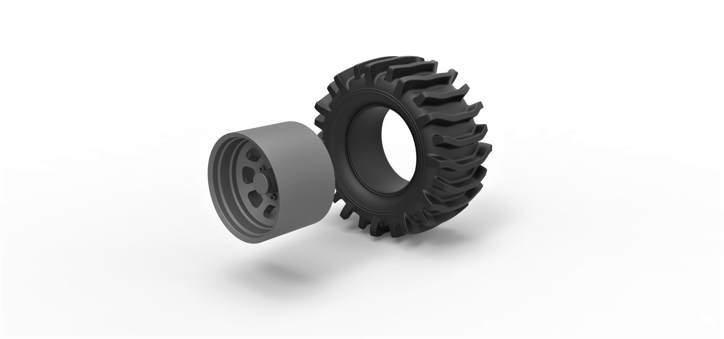 Offroad wheel 32 3D print model_5