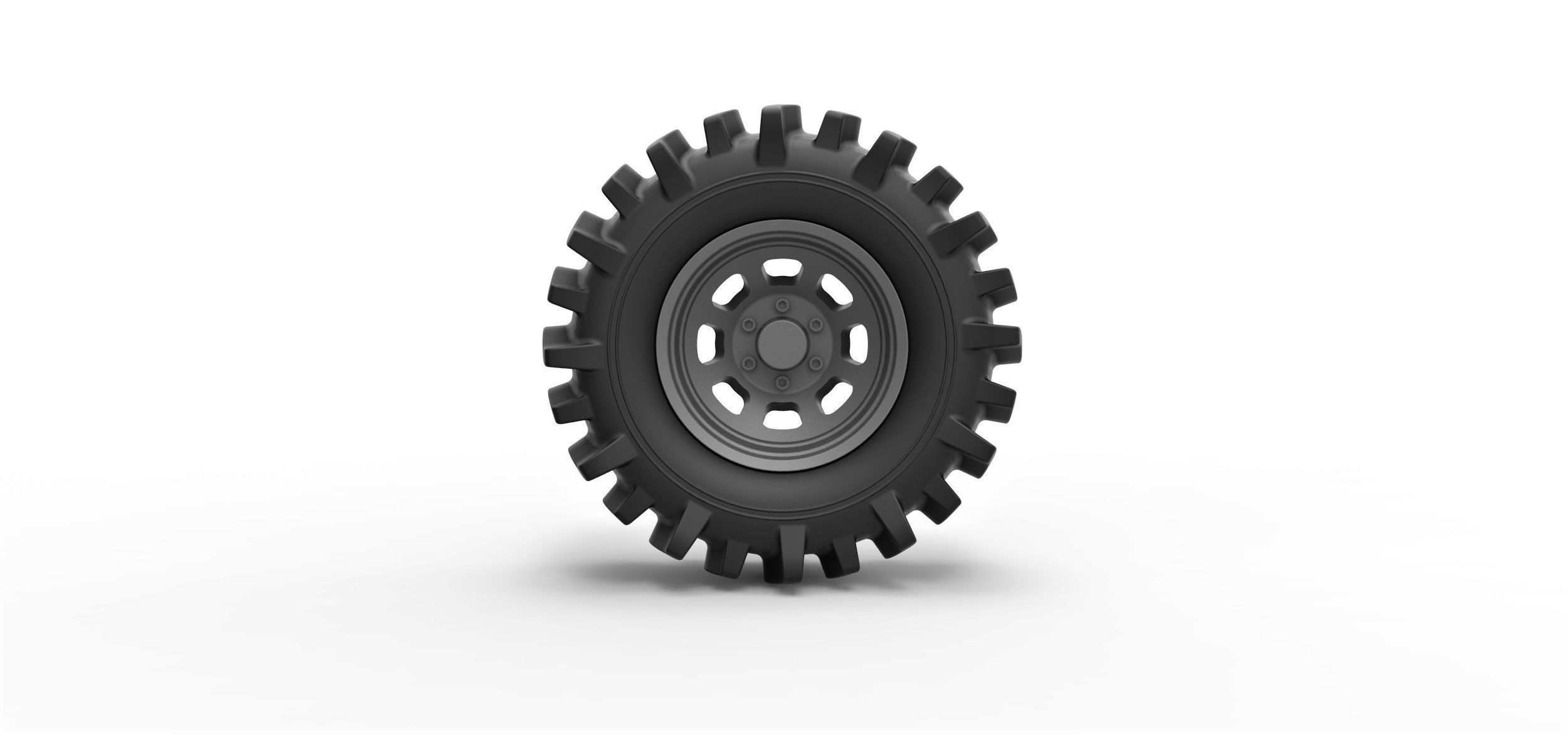 Offroad wheel 32 3D print model_4