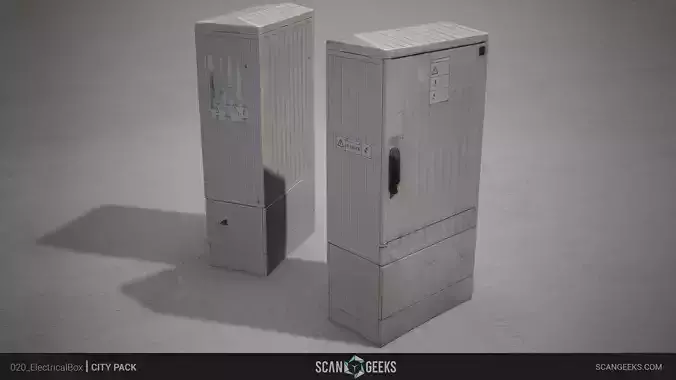 ElectricalBox Photogrammetry Asset PhotoScan Low-poly 3D model