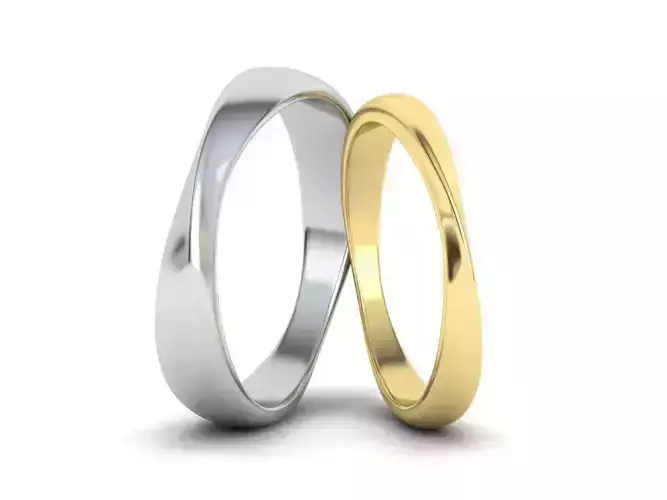 Mobius Wedding Set printable 3dmodels 3D Model Collection