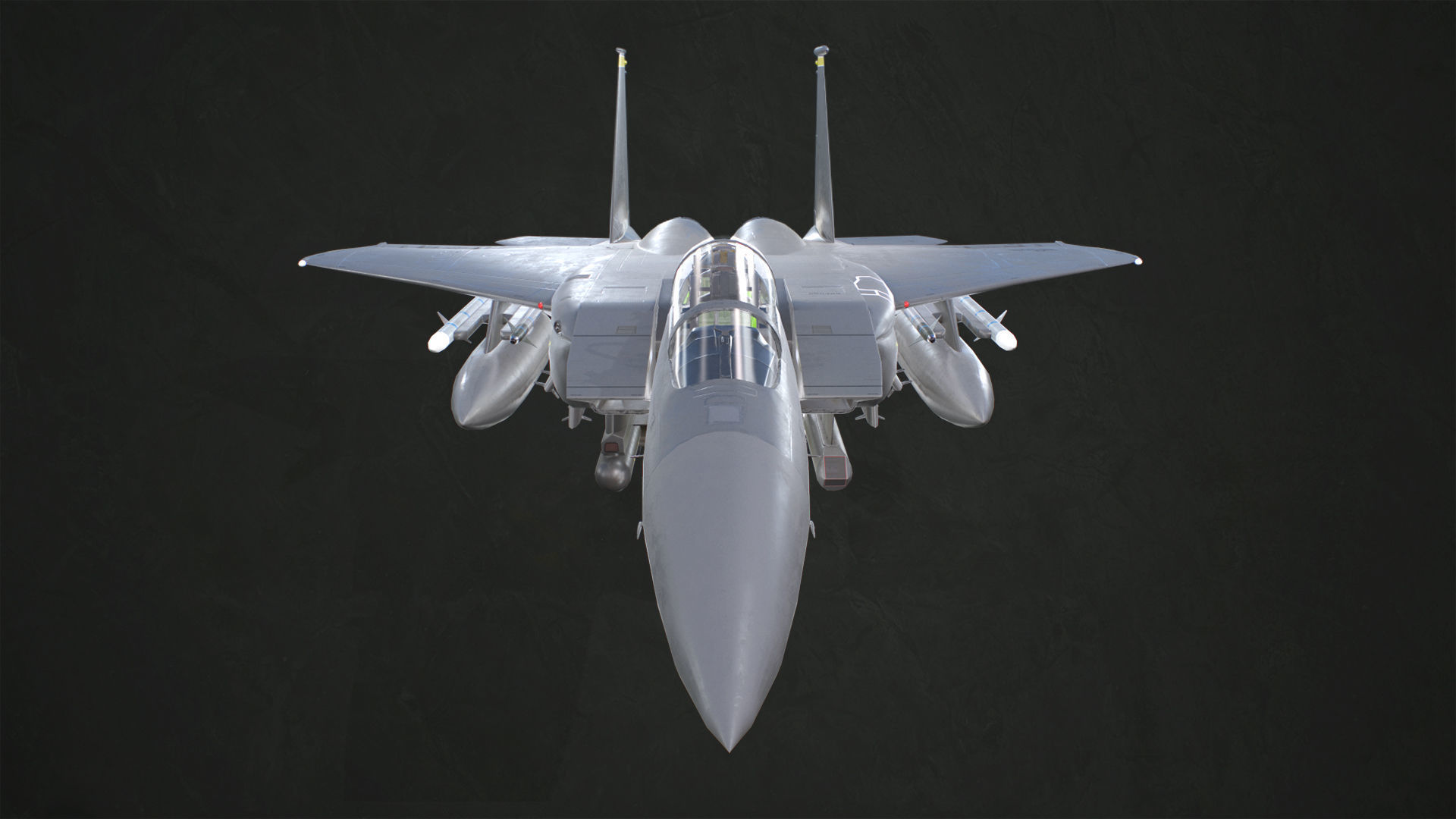 McDonnell Douglas F-15E Strike Eagle Low-poly 3D model_10