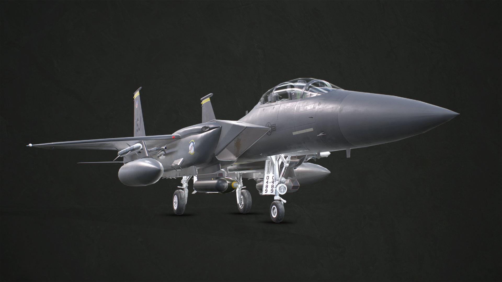 McDonnell Douglas F-15E Strike Eagle Low-poly 3D model_8
