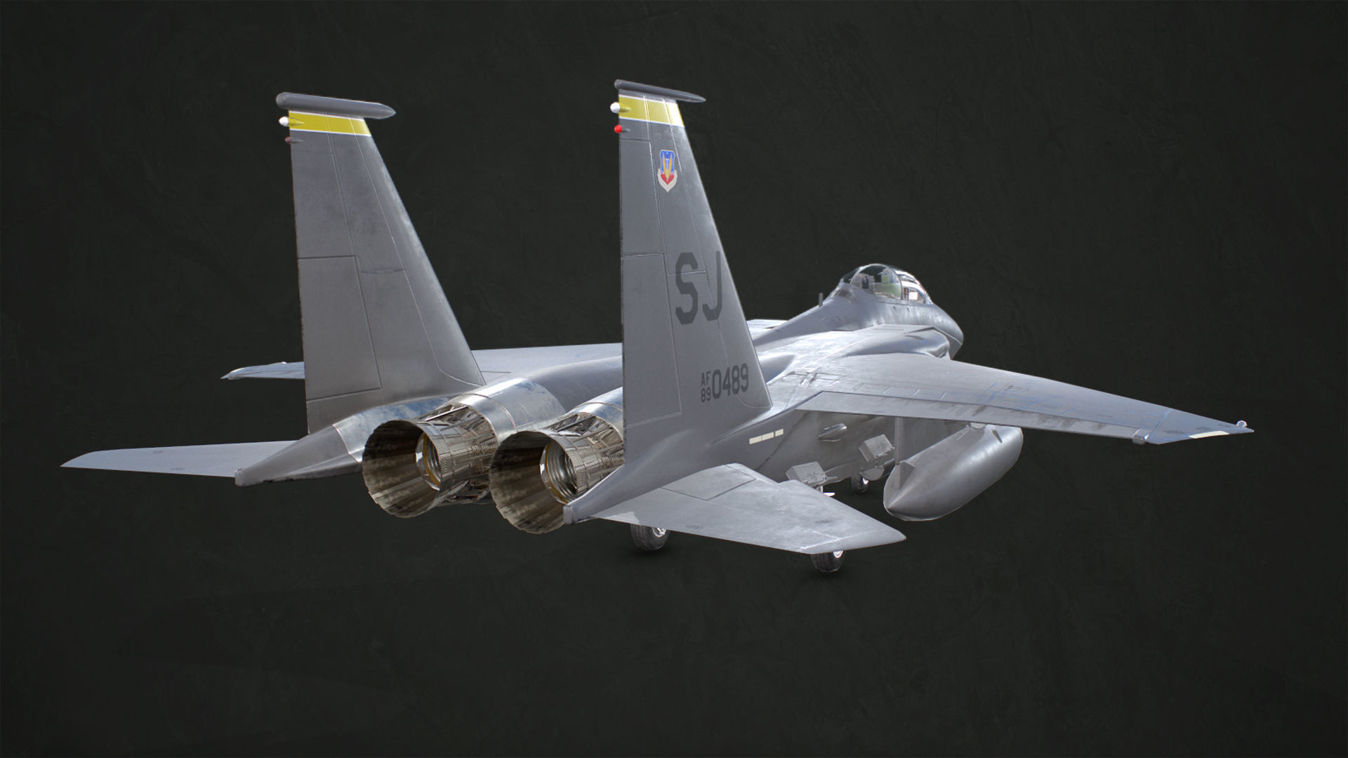 McDonnell Douglas F-15E Strike Eagle Low-poly 3D model_6