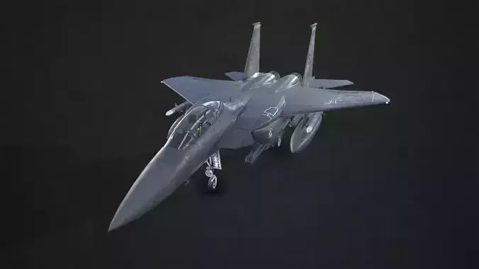 McDonnell Douglas F-15E Strike Eagle Low-poly 3D model