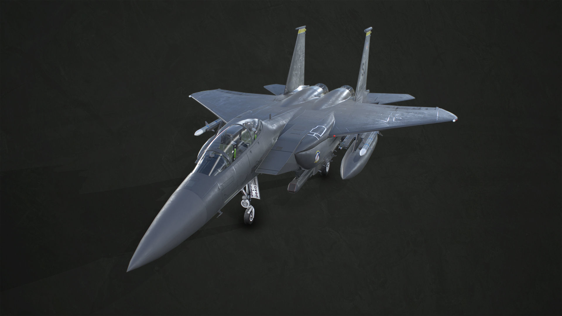 McDonnell Douglas F-15E Strike Eagle Low-poly 3D model_0