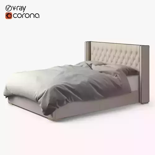 Restoration Hardware Adler Shelter Diamond Bed