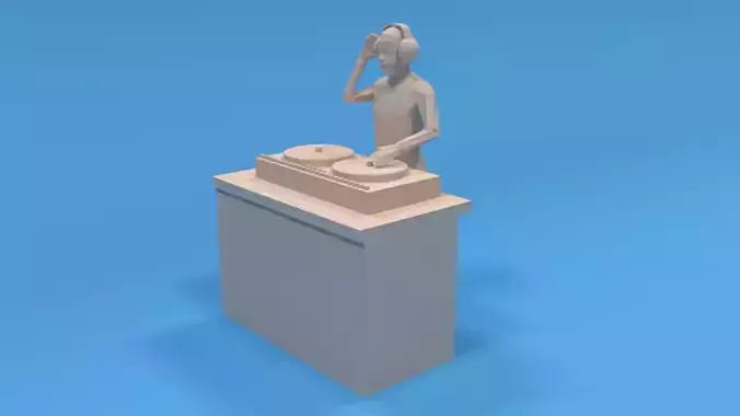 Low Poly DJ Kid