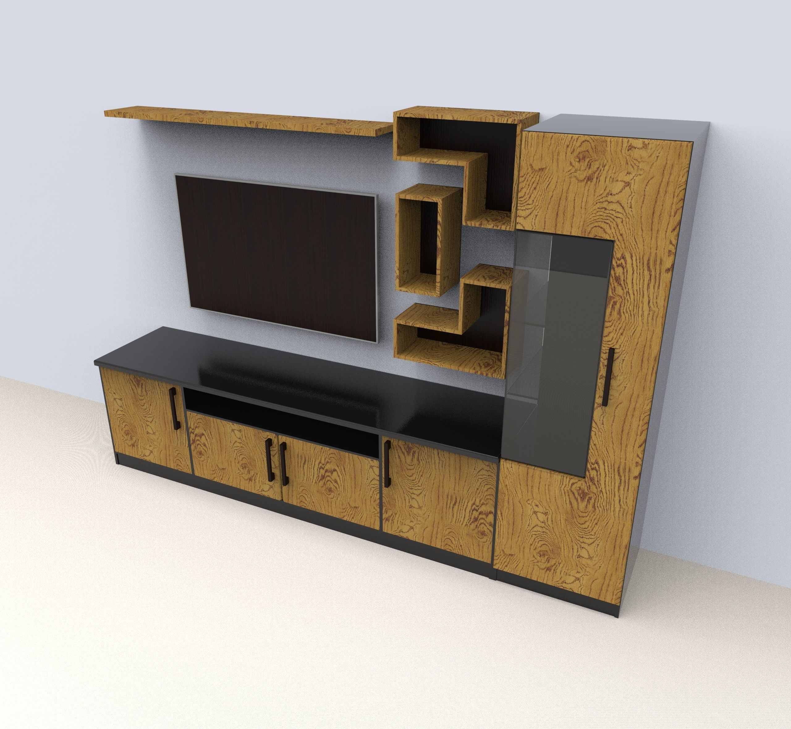 Tv Unit 3d Model 3D model_1