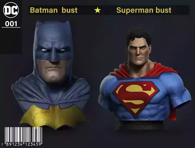 Stl Pack Superman  - Batman 