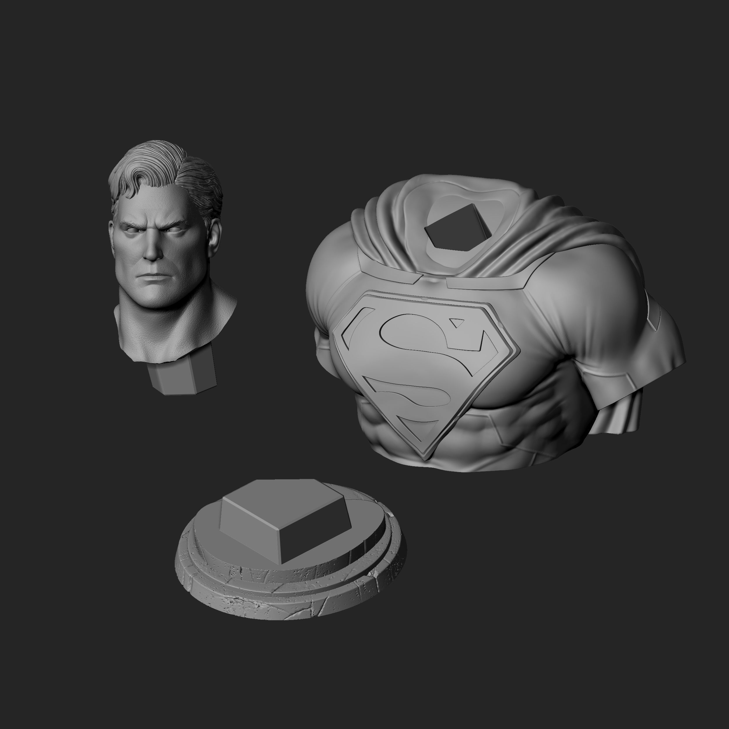 Stl Pack Superman  - Batman  3D print model_4