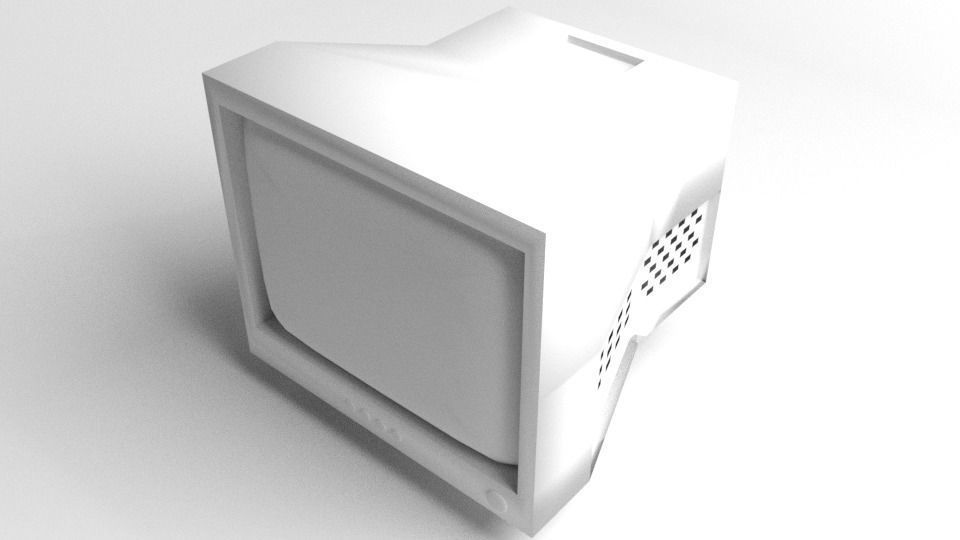 CRT Monitor 24inch 3D model_4