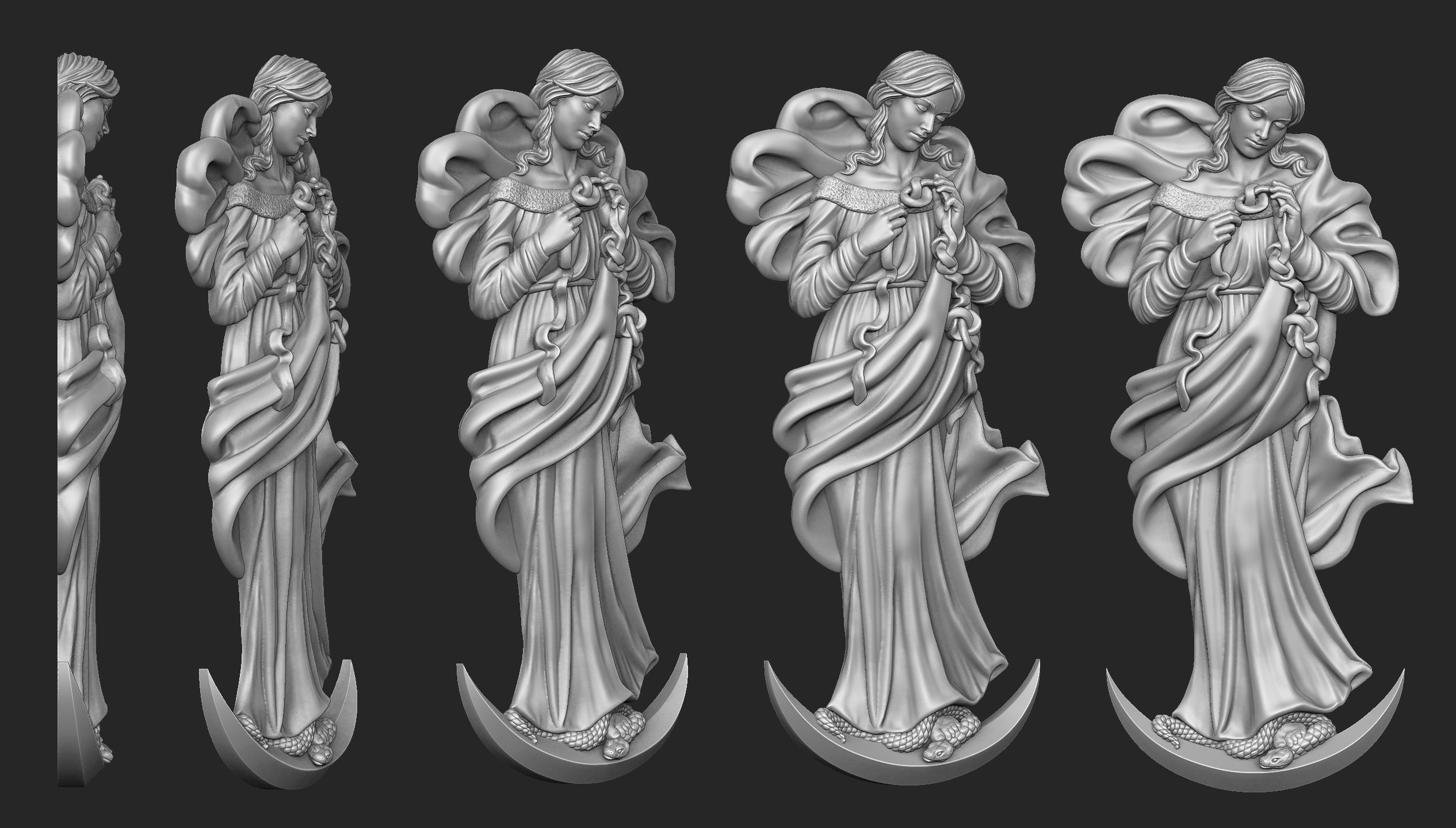 Virgin Mary Untier of Knots 3D print model_1