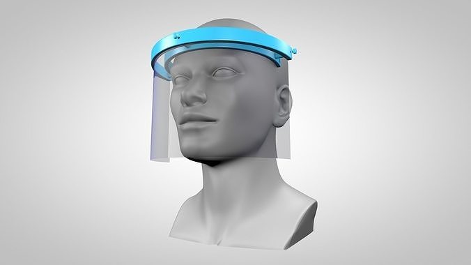 Face protection shield 3D print model