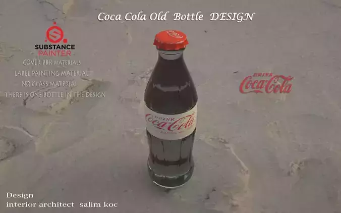  OLD COCA COLA BOTTLE DESIGN Low-poly 3D model