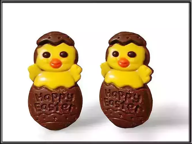 Easter Chocolate Low-poly 3D model