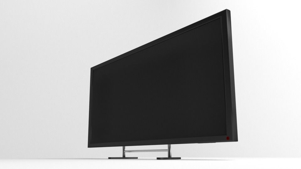 Flat-Panel Monitor 65inch 3D model_3