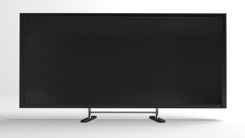 Flat-Panel Monitor 65inch 3D model_1
