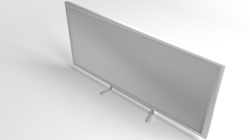 Flat-Panel Monitor 65inch 3D model_4