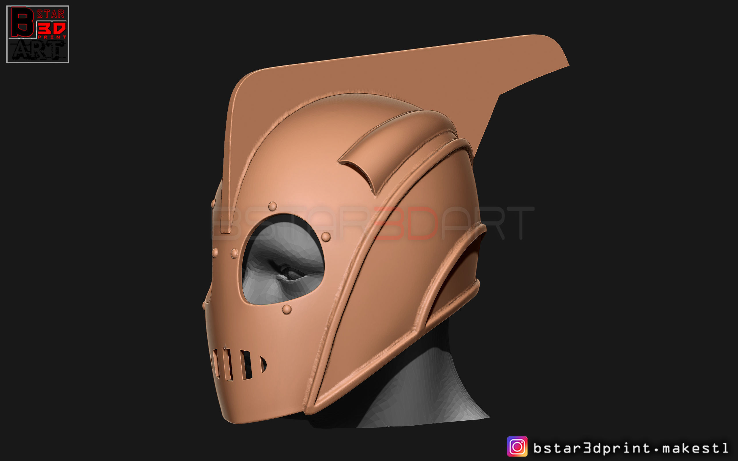 The Rocketeer Helmet - Super hero 1991 3D model 3D printable | CGTrader