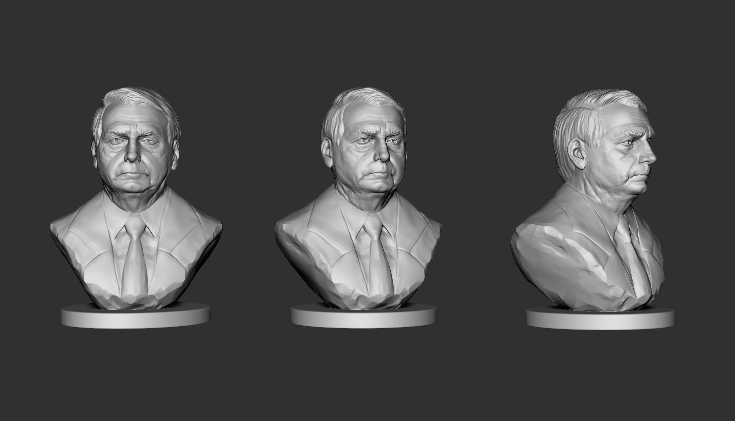 Jair Bolsonaro 3D print model_4