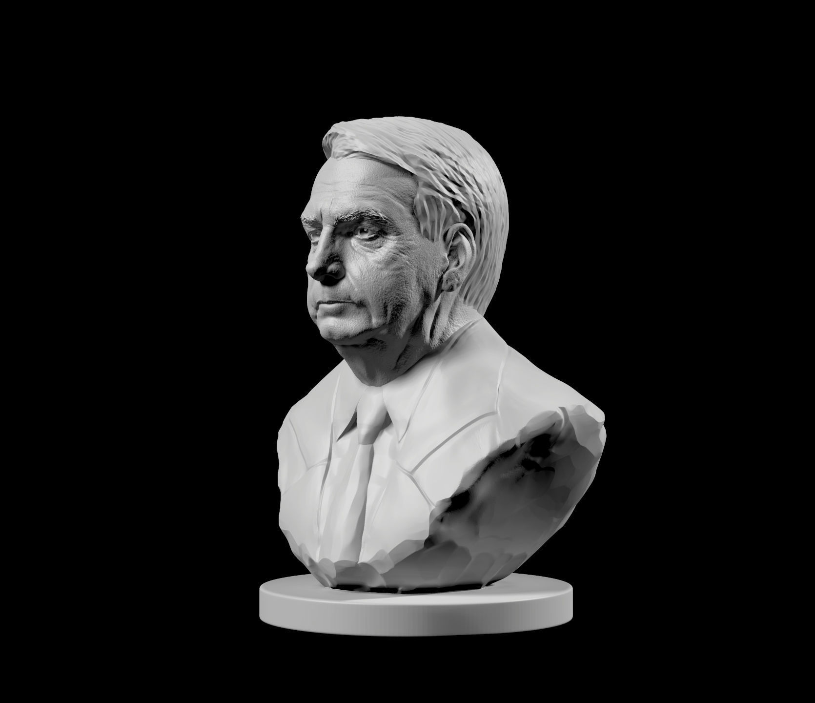 Jair Bolsonaro 3D print model_3