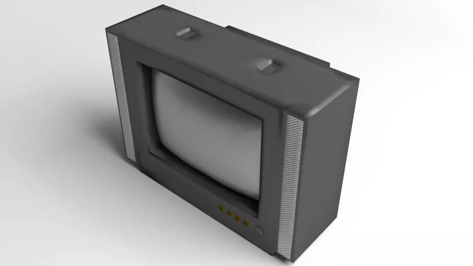 Tele-Vision Monitor 32inch 3D model_0