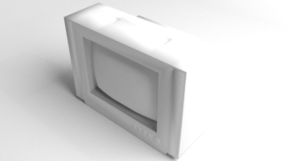 Tele-Vision Monitor 32inch 3D model_4