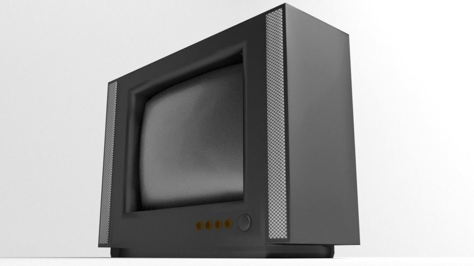 Tele-Vision Monitor 32inch 3D model_3