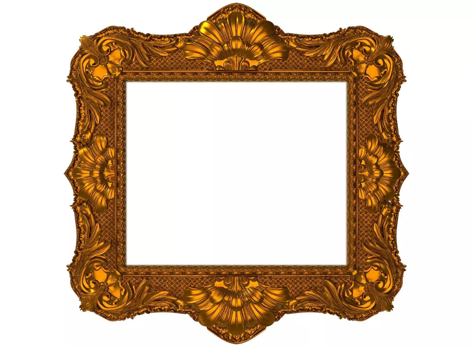 carved frame 3D model 3D model