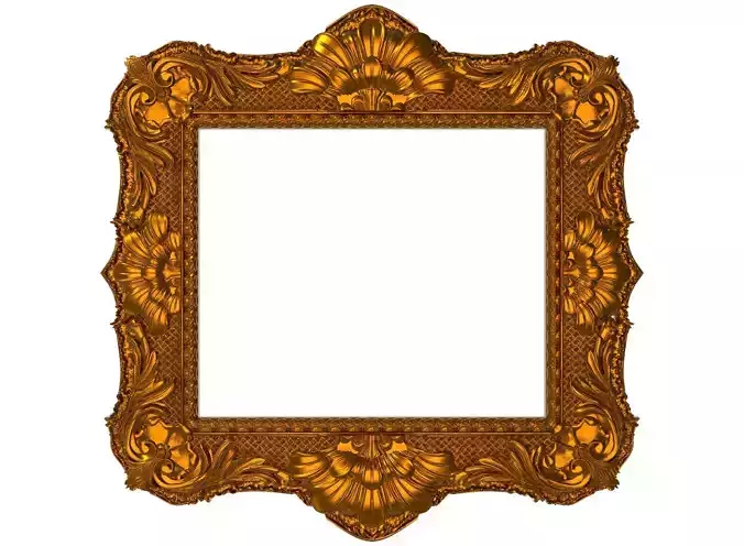 carved frame 3D model 3D model
