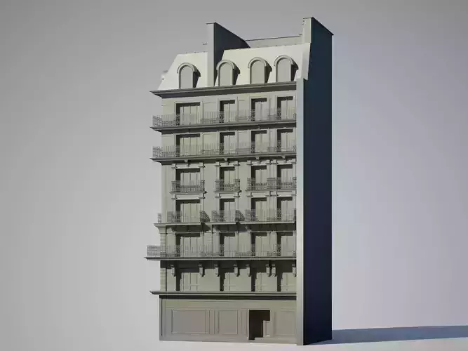 Paris House Detail Model 3D model